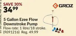 Princess Auto GROZ 5 Gallon Ezee Flow Downstroke Pump offer