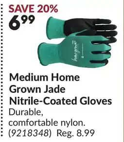 Princess Auto Medium Home Grown Jade Nitrile-Coated Gloves offer
