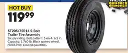 Princess Auto ST205/75R14 5-Bolt Trailer Tire Assembly offer