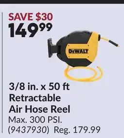 Princess Auto 3/8 in. x 50 Retractable Air Hose Reel offer