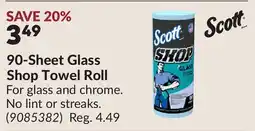 Princess Auto 90-Sheet Glass Shop Towel Roll offer