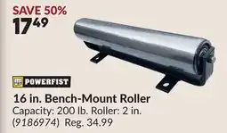 Princess Auto POWERFIST 16 in. Bench-Mount Roller offer