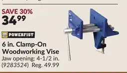 Princess Auto 6 in. Clamp-On Woodworking Vise offer