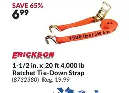 Princess Auto 1-1/2 in. x 20 ft4,000 lb Ratchet Tie-Down Strap offer