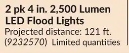 Princess Auto NORTHERN RIDGE 2 pk 4 in. 2,500 Lumen LED Flood Lights offer