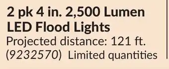 Princess Auto NORTHERN RIDGE 2 pk 4 in. 2,500 Lumen LED Flood Lights offer