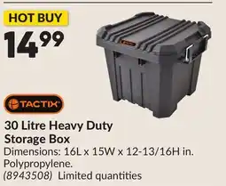 Princess Auto 30 Litre Heavy Duty Storage Box offer