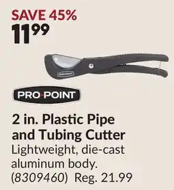 Princess Auto 2 in. Plastic Pipe and Tubing Cutter offer
