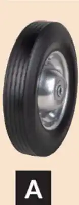 Princess Auto Solid-Rubber Wheel Assemblies 10 x 2-1/2 in. Bore: 1/2 in offer