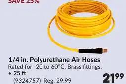 Princess Auto 1/4 in. Polyurethane Air Hoses 25 ft offer