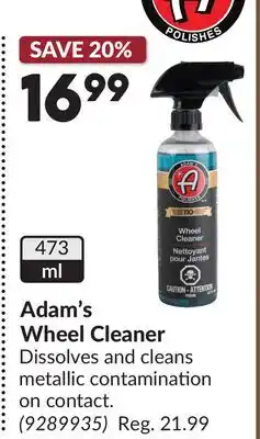 Princess Auto Adam's Wheel Cleaner offer