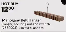 Princess Auto Mahogany Belt Hanger offer