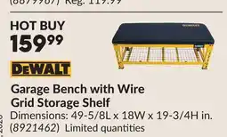 Princess Auto Garage Bench with Wire Grid Storage Shelf offer