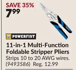 Princess Auto 11-in-1 Multi-Function Foldable Stripper Pliers offer
