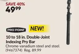 Princess Auto Double-Joint Indexing Pry Bar offer