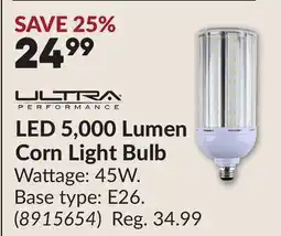 Princess Auto LED 5,000 Lumen Corn Light Bulb offer
