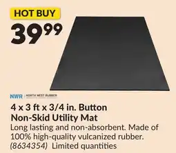 Princess Auto 4 x 3 ftx 3/4 in. Button Non-Skid Utility Mat offer