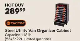 Princess Auto Steel Utility Van Organizer Cabinet offer