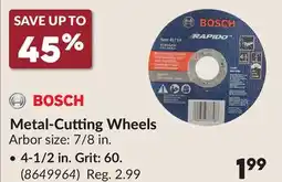 Princess Auto 4-1/2 in. Grit: 60. Metal-Cutting Wheels offer