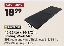 Princess Auto 45-11/16 x 16-1/2 in. Folding Work Mat offer