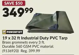 Princess Auto 19 x 32 ftIndustrial Duty PVC Tarp offer