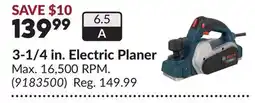 Princess Auto 3-1/4 in. Electric Planer offer