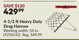 Princess Auto 4-1/2 ftHeavy Duty Drag Harrow offer
