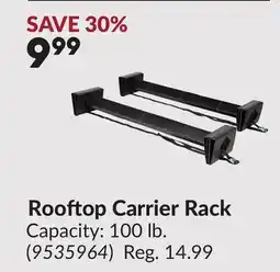 Princess Auto Rooftop Carrier Rack offer