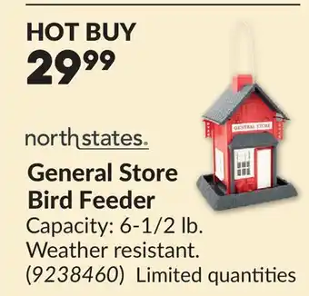 Princess Auto General Store Bird Feeder offer
