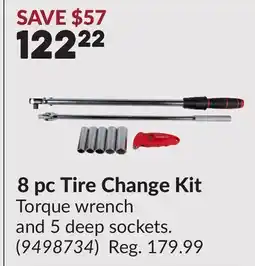 Princess Auto 8 pc Tire Change Kit offer