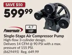 Princess Auto Single-Stage Air Compressor Pump offer