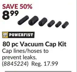 Princess Auto 80 pc Vacuum Cap Kit offer