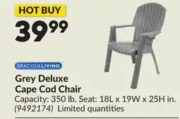 Princess Auto Grey Deluxe Cape Cod Chair offer