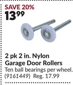 Princess Auto 2 pk 2 in. Nylon Garage Door Rollers Garage Door Rollers offer