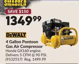 Princess Auto 4 Gallon Pontoon Gas Air Compressor offer
