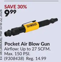 Princess Auto Pocket Air Blow Gun offer