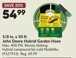 Princess Auto 5/8 in. x 50 John Deere Hybrid Garden Hose offer