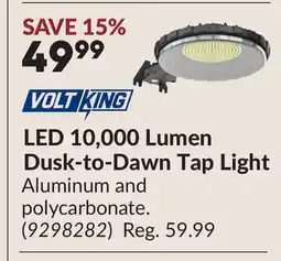 Princess Auto LED 10,000 Lumen Dusk-to-Dawn Tap Light offer