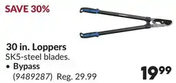 Princess Auto 30 in. Loppers SK5-steel blades. Bypass offer