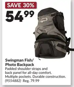 Princess Auto Swingman Fish/ Photo Backpack offer