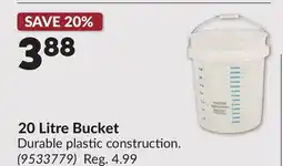 Princess Auto 20 Litre Bucket offer