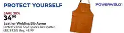 Princess Auto Leather Welding Bib Apron offer