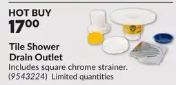 Princess Auto Tile Shower Drain Outlet offer