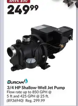 Princess Auto Shallow-Well Jet Pump offer