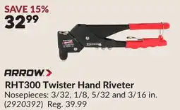 Princess Auto RHT300 Twister Hand Riveter offer