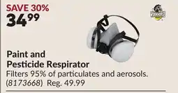 Princess Auto Paint and Pesticide Respirator offer