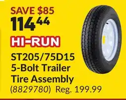 Princess Auto ST205/75D15 5-Bolt Trailer Tire Assembly offer