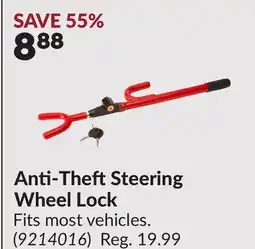 Princess Auto Anti-TheftSteering Wheel Lock offer