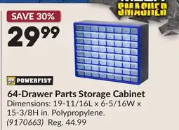 Princess Auto 64-Drawer Parts Storage Cabinet offer