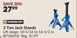 Princess Auto 2 Ton Jack Stands offer